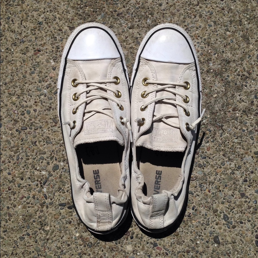 Off white converse shoreline shoes